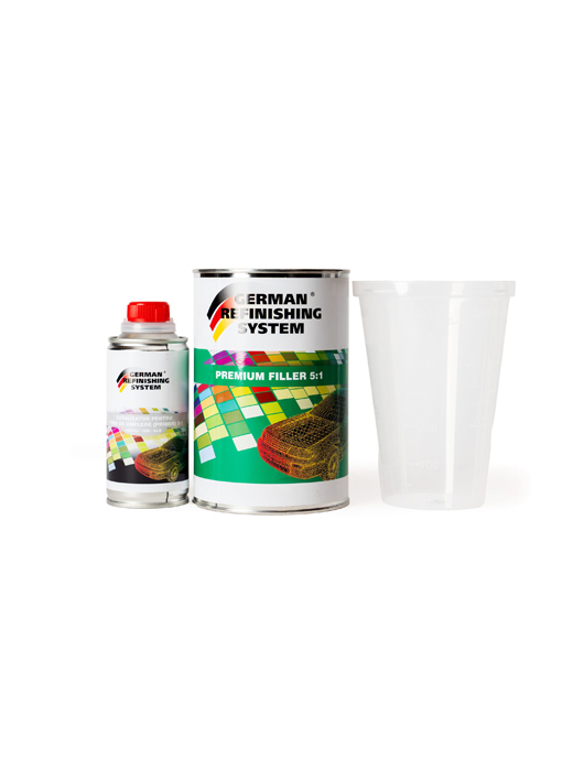 German Refinishing System Premium filler + intaritor 5:1 VHS set 1.2 lt